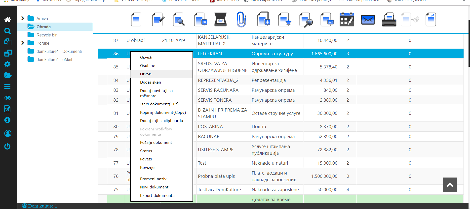 Obrada dokumentacije